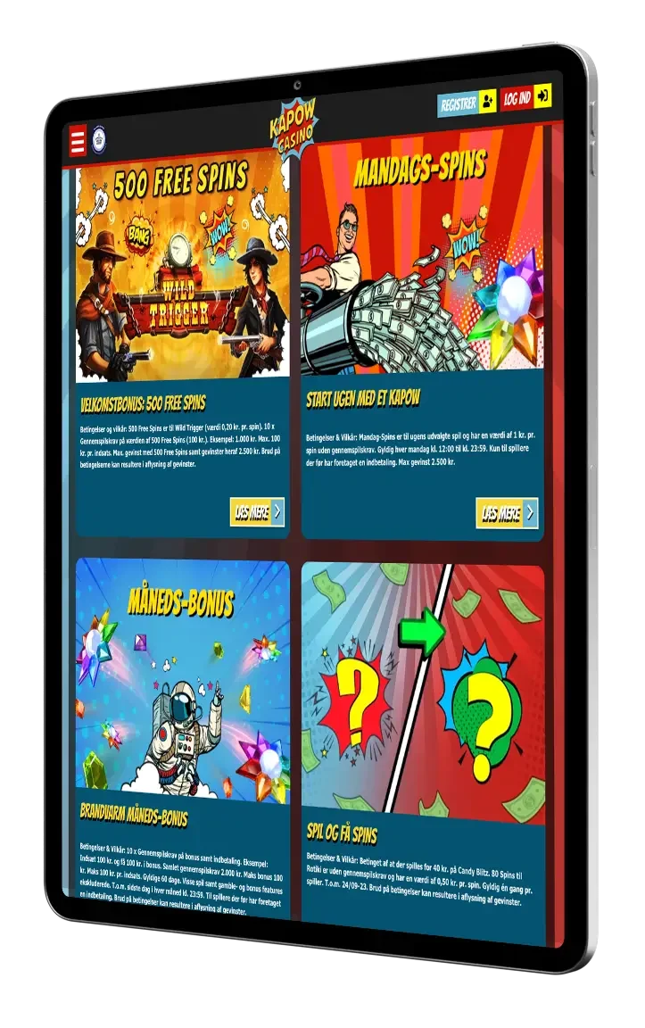 Kapow Casino Bonuskode